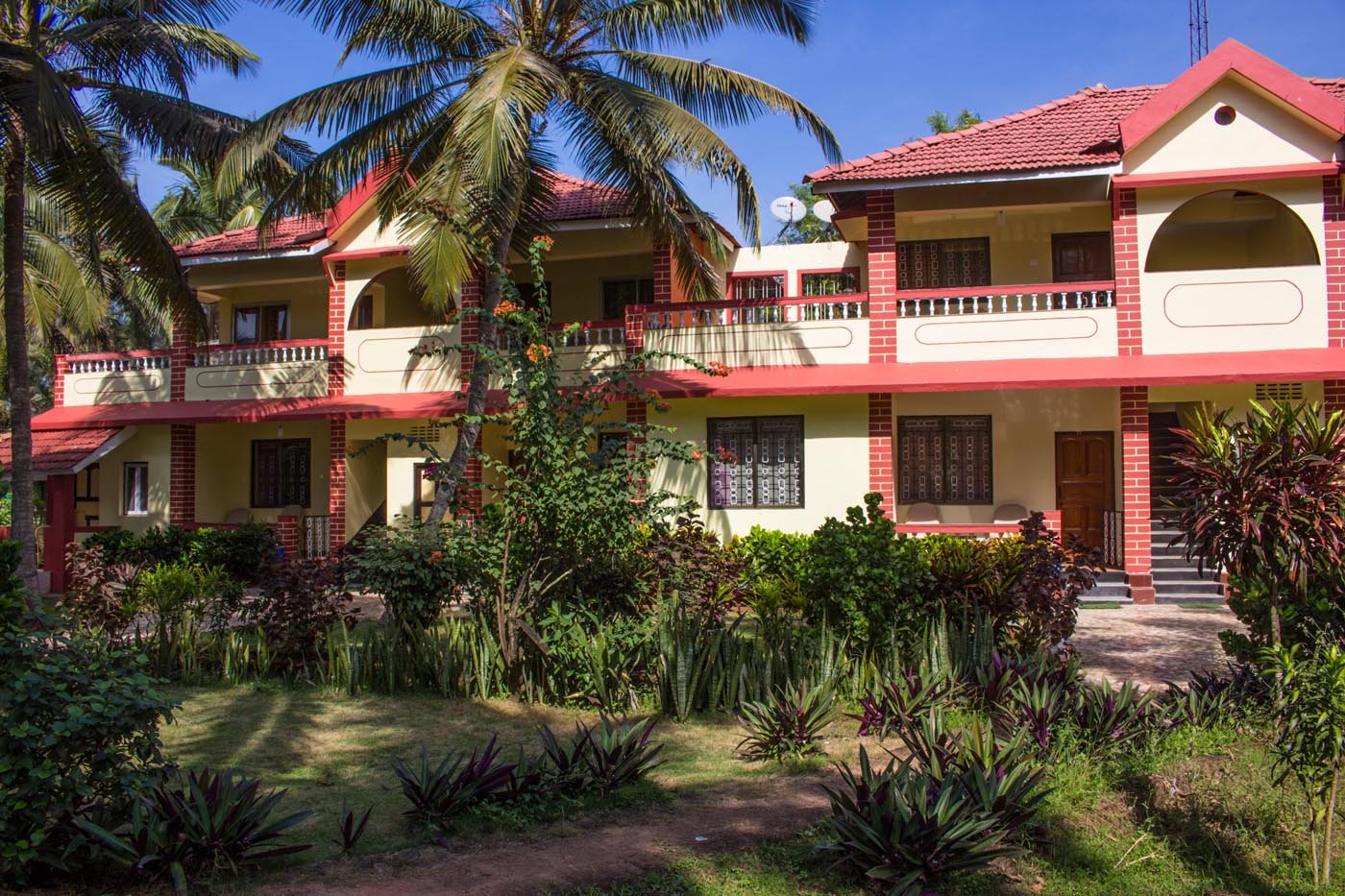 Executive block in the resort garden